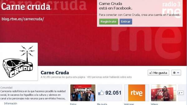 Facebook de Carne Cruda Facebook de Carne Cruda