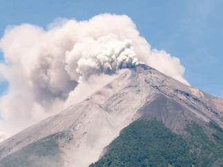 El volcán de Fuego, en Guatemala