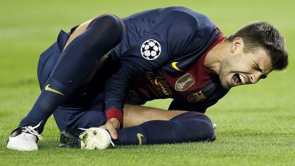 Gerard Piqué lesionado Gerard Piqué lesionado