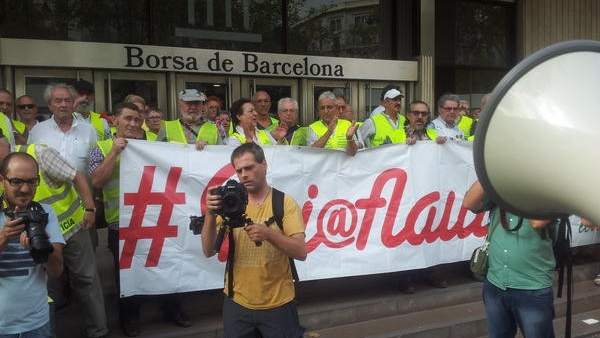 Yayoflautas en Barcelona. Yayoflautas en Barcelona.