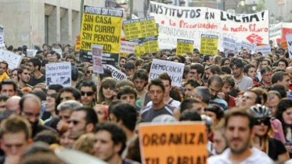 Jóvenes manifestación Jóvenes manifestación