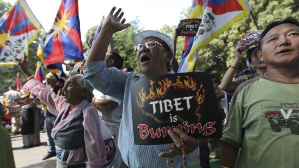 Tíbet grita contra China Tíbet grita contra China
