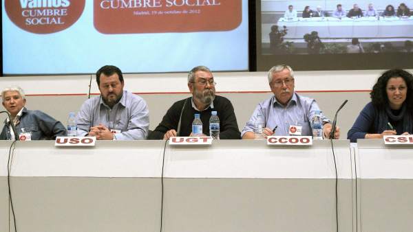 Varios líderes sindicales Varios líderes sindicales