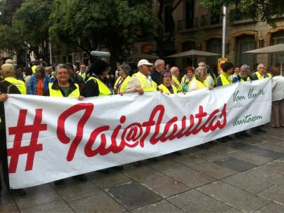 Manifestación de Yayoflautas
