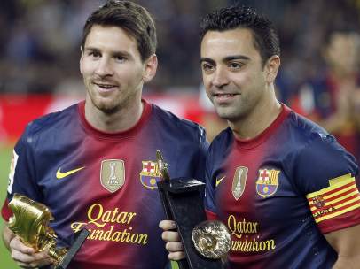Messi y Xavi