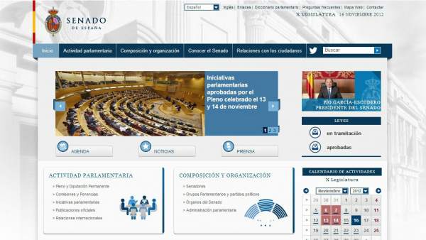 Web del senado Web del senado