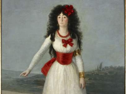 La Duquesa de Alba de blanco