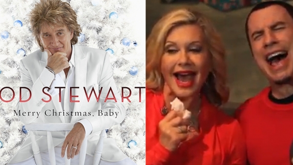 Rod Stewart, Travolta y Newton-John Rod Stewart, Travolta y Newton-John