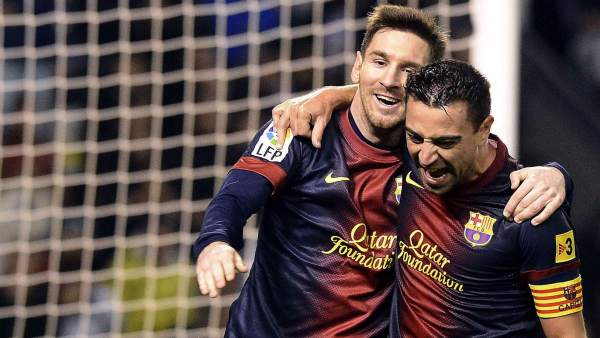Messi y Xavi Messi y Xavi
