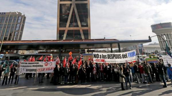 Protesta por los despidos en Bankia Protesta por los despidos en Bankia