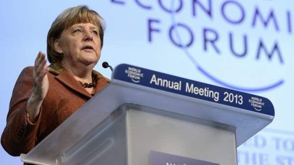 Merkel en Davos Merkel en Davos