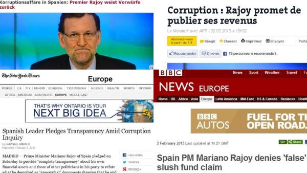 La prensa internacional y el discurso de Rajoy La prensa internacional y el discurso de Rajoy