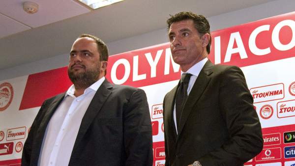 Presentación de Michel como nuevo entrenador del Olympiacos Presentación de Michel como nuevo entrenador del Olympiacos
