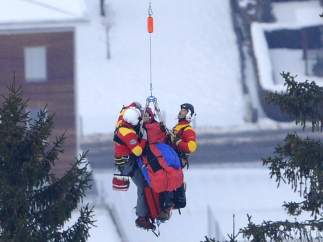 Lindsey Vonn, evacuada