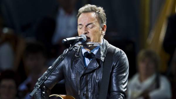 Bruce Springsteen, en un concierto. Bruce Springsteen, en un concierto.