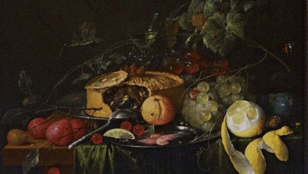 'Bodegón con frutas y empanada' 'Bodegón con frutas y empanada'