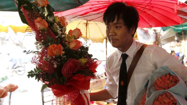 Preparativos para el Día de San valentín en Tailandia Preparativos para el Día de San valentín en Tailandia