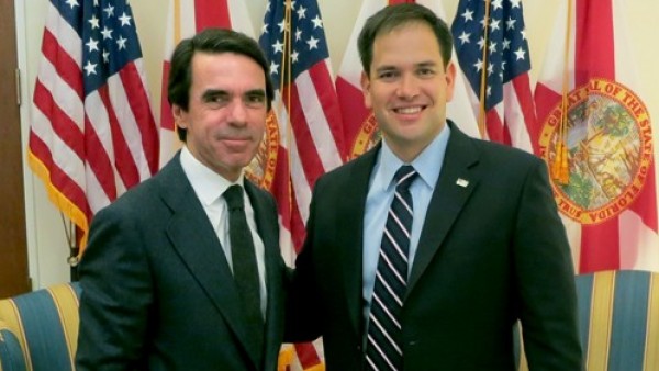 Aznar y Marco Rubio Aznar y Marco Rubio