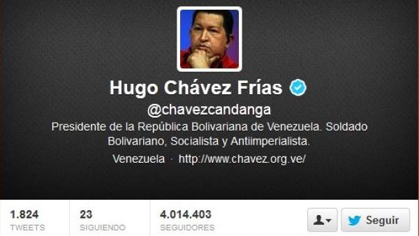 Hugo Chávez en Twitter Hugo Chávez en Twitter