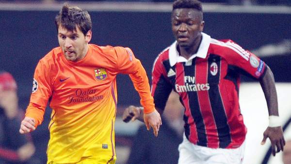 Messi en el Milan - Barça Messi en el Milan - Barça