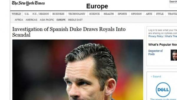 Urdangarin y el NYT Urdangarin y el NYT