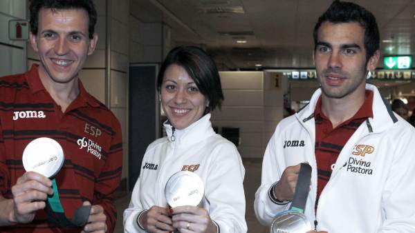 Juan Carlos Higuero, Isabel Macías y Kevin López Juan Carlos Higuero, Isabel Macías y Kevin López