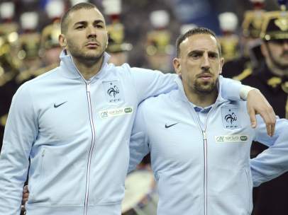 Karim Benzema y Frank Ribéry