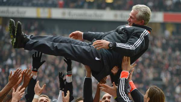 Jupp Henynckes, manteado Jupp Henynckes, manteado