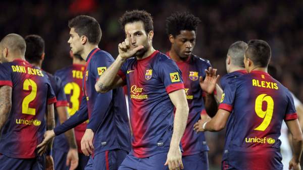 Cesc Fàbregas celebra un gol Cesc Fàbregas celebra un gol