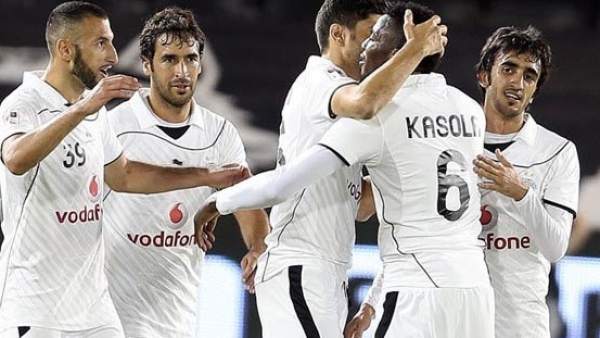 Raúl celebra un gol con el Al-Sadd Raúl celebra un gol con el Al-Sadd