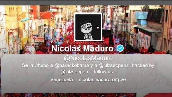 Hackean el Twitter de Maduro Hackean el Twitter de Maduro