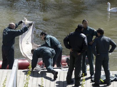 Servicios de rescate en el río Pisuerga