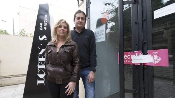 Mercè García y su marido. Mercè García y su marido.