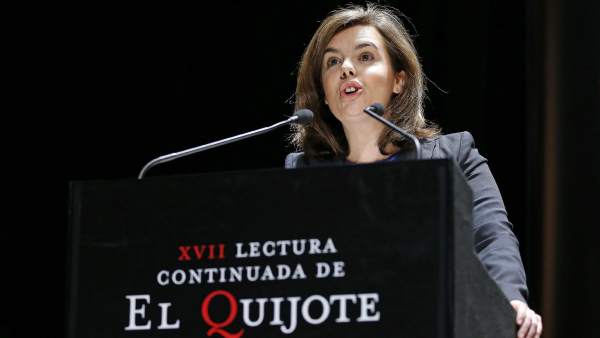 Sáenz de Santamaría lee 'El Quijote' Sáenz de Santamaría lee 'El Quijote'