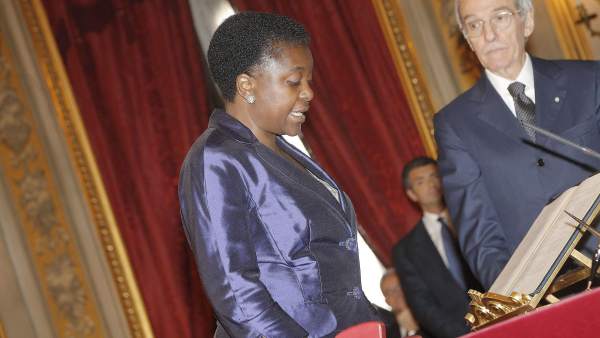 Cecile Kyenge jurando su cargo Cecile Kyenge jurando su cargo