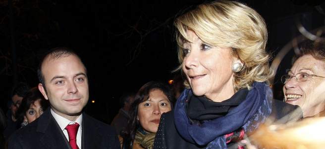 Carromero junto a Esperanza Aguirre