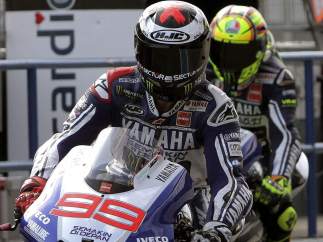 Jorge Lorenzo y Valentino Rossi