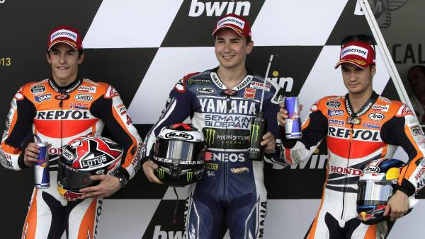 Mar Márquez, Jorge Lorenzo y Dani Pedrosa Mar Márquez, Jorge Lorenzo y Dani Pedrosa