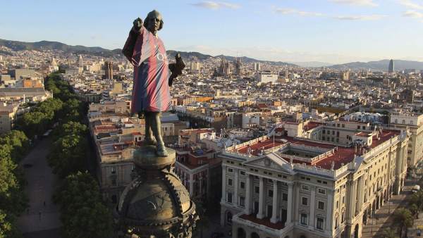 Colón se viste de blaugrana Colón se viste de blaugrana