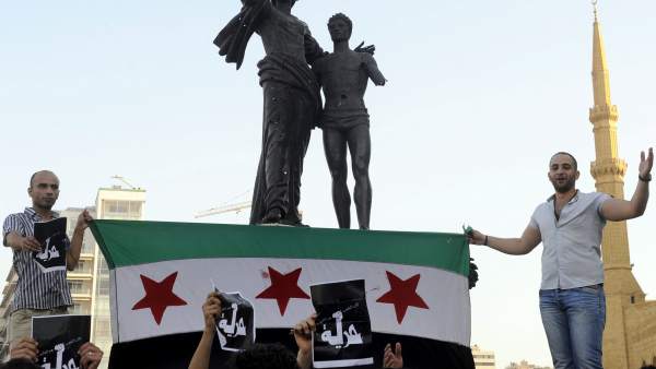 Protestas en Beirut sobre por injerencias de Hizbulá en Siria Protestas en Beirut sobre por injerencias de Hizbulá en Siria