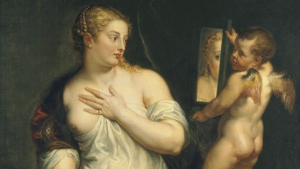 'Venus and Cupid holding a Mirror' 'Venus and Cupid holding a Mirror'