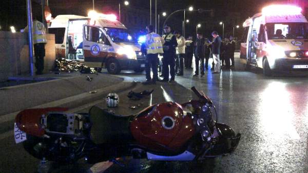 Accidente mortal de moto. Accidente mortal de moto.