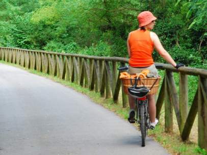 Vía verde en bicicleta