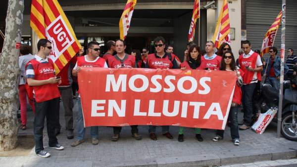 Protesta de Mossos. Protesta de Mossos.