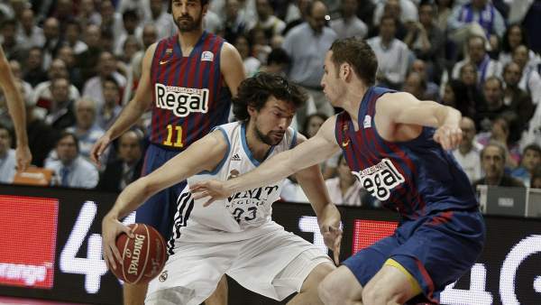 Sergio Llull y Marcelinho Huertas Sergio Llull y Marcelinho Huertas