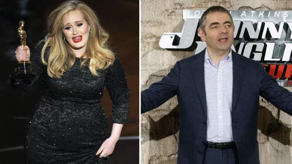 Adele y Rowan Atkinson Adele y Rowan Atkinson