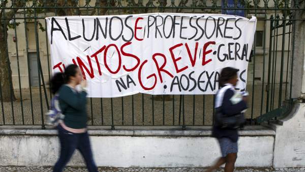 Huelga general de profesores en Portugal Huelga general de profesores en Portugal