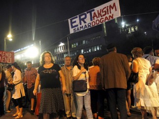 Protesta en Grecia