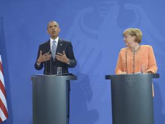 Obama y Merkel