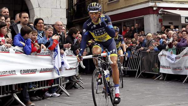 Alberto Contador, durante la Vuelta al País Vasco 2013 Alberto Contador, durante la Vuelta al País Vasco 2013